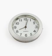 44K0152 - Horloge, cadran blanc à chiffres arabes, lunette argent
