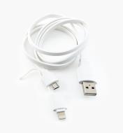 03K0690 - 2-in-1 USB Charging Cable, 38"