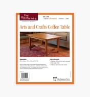 73L2523 - Arts and Crafts Coffee Table Plan