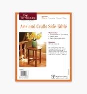 73L2524 - Arts and Crafts Side Table Plan