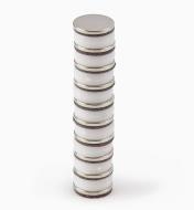 99K3463 - 3/8" × 0.04" Adhesive-Backed Rare-Earth Magnets, pkg. of 10