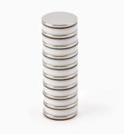 99K3467 - 5/8" × 0.05" Adhesive-Backed Rare-Earth Magnets, pkg. of 10