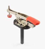 50F0111 - L-P Horiz. Auto-Adjust Toggle Clamp with Mounting Plate, 3/4" Post
