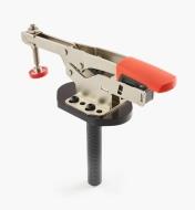 50F0112 - H-P Horiz. Auto-Adjust Toggle Clamp with Mounting Plate, 3/4" Post