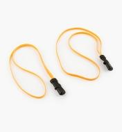 68K0841 - 12" Orange Betterband Cinchable Elastic Cords, pair