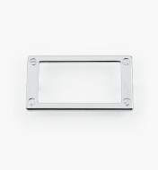 01W3511 - Porte-étiquette en zinc coulé, plaqué chrome, 79 mm