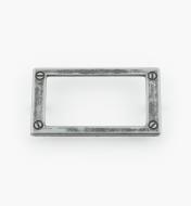 01W3513 - Porte-étiquette en zinc coulé, étain, 79 mm