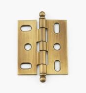 02H1004 - Weathered Brass Ball-Tip Hinge, each