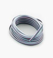 00U4166 - 22ga. Stranded Four-Conductor Flat Ribbon Indoor Wire, 26.2' (8m)