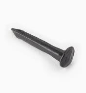 91Z5051 - 23mm (7/8"/ 2d) Black Steel Forged Nails from Clouterie Rivierre, pkg. of 100