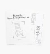 01L6401 - Narrow Rocking Chair Plan