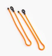 68K0804 - Attaches flexibles de 24 po Gear Tie, orange, la paire