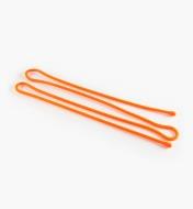 03K7639 - Attache Gear Tie, 64 po, orange, l'unité