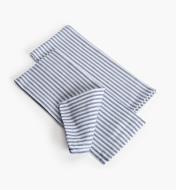 88K5860 - Blue Stripe Glass Towels, pr.