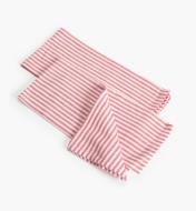 88K5862 - Red Stripe Glass Towels, pr.