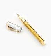 88K7615 - Electra Rollerball Pen, Gold/Chrome