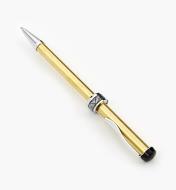 88K7821 - Half-Twist Ballpoint Pen, Triangle, Chrome
