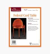 73L2516 - Federal Card Table Plan