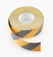 25K0122 - 2" Black and Yellow Tape, 20 yd.