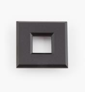 00U4366 - 1 9/16" Black Square Polycarbonate Trim Ring