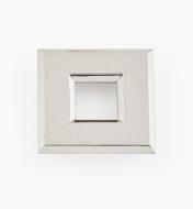 00U4367 - 1 9/16" Silver Square Polycarbonate Trim Ring