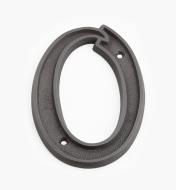 00W0530 - 5" Italic Oil-Rubbed Bronze Number - 0