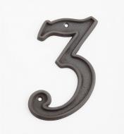 00W0533 - 5" Italic Oil-Rubbed Bronze Number -3
