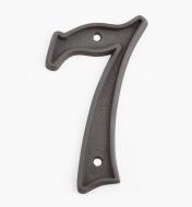 00W0537 - 5" Italic Oil-Rubbed Bronze Number - 7