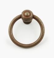 01A6011 - Poignée à anneau en fer, 40 mm
