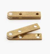 05H0105 - 5/16" x 1 1/2" x 3/32", Brass Straight Knife Hinges, pair