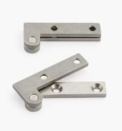 05H0155 - 5/8" x 1 1/2" x 3/32", Stainless Steel Double-Offset Knife Hinges, pair