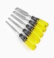 44S0120 - Set of 5 Bevel-Edge Chisels (1/4" to 1")