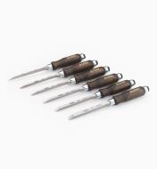 10S0941 - Narex Mortise Chisels, set of 6 (1/8" - 1/2")