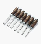 10S0977 - Narex Classic Bevel-Edge Chisels, Set of 7 (1/4" to 1")