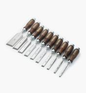 10S0979 - Narex Classic Bevel-Edge Chisels, Set of 10 (1/4" to 2")