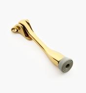 99X0111 - National Manufacturing, Solid Brass Kick-Down Doorstops, Bright Brass, ea.