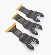 77J5929 - Lames bimétalliques à revêtement TiN Imperial Blades, assortiment de 3 – une de chaque format