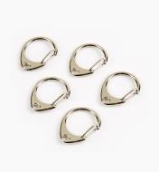 09A0880 - 5mm Ring Clasps, pkg. of 5