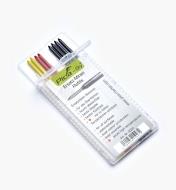 25K0415 - Set of 8 Pica-Dry Water-Soluble 2B Leads (4 Black, 2 Yellow, 2 Red)
