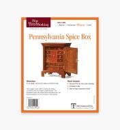 73L2502 - Pennsylvania Spice Box Plan