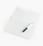 88K9621 - 9" x 12" Peel-and-Stick Dry-Erase Sheets, pkg. of 4