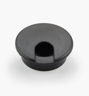 00U0841 - 2" Black Plastic Cord Grommet