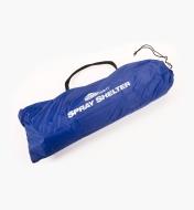 Large Portable Spray Shelter folded inside its storage bag
