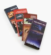 LA267 - Set of Four Pocket Guides(Night Sky, Animal Tracks, Backyard Birds, Knots)
