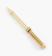 88K7732 - Round-Top European Pen, Satin Gold