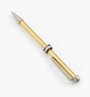 88K7733 - Round-Top European Pen, Satin Nickel