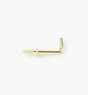 00S5601 - 1/2" Brass-Plated Square Hooks (100)