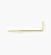 00S5605 - 1 1/2" Brass-Plated Square Hooks (50)