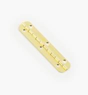00D8062 - 60mm x 12mm RE Sm. Brass Piano Hinge, ea.
