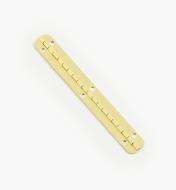 00D8064 - 98mm x 12mm RE Sm. Brass Piano Hinge, ea.